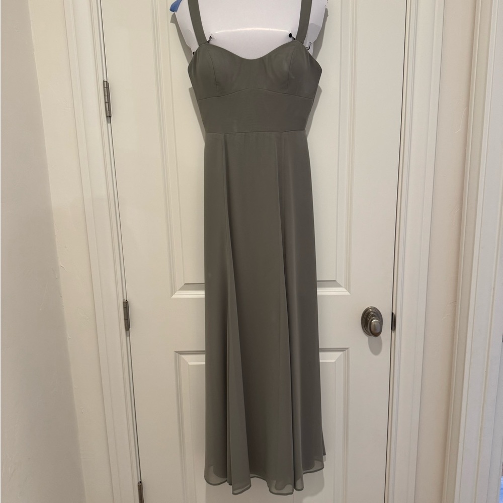 Elegant Olive Green Maxi Dress
